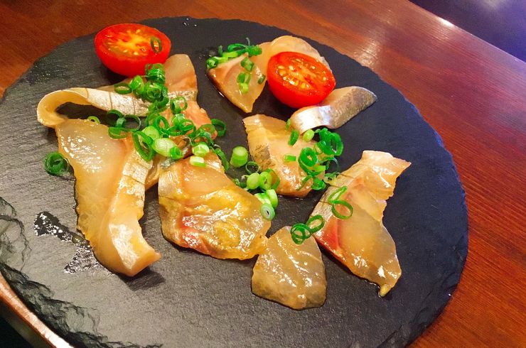 シマアジのカルパッチョの写真