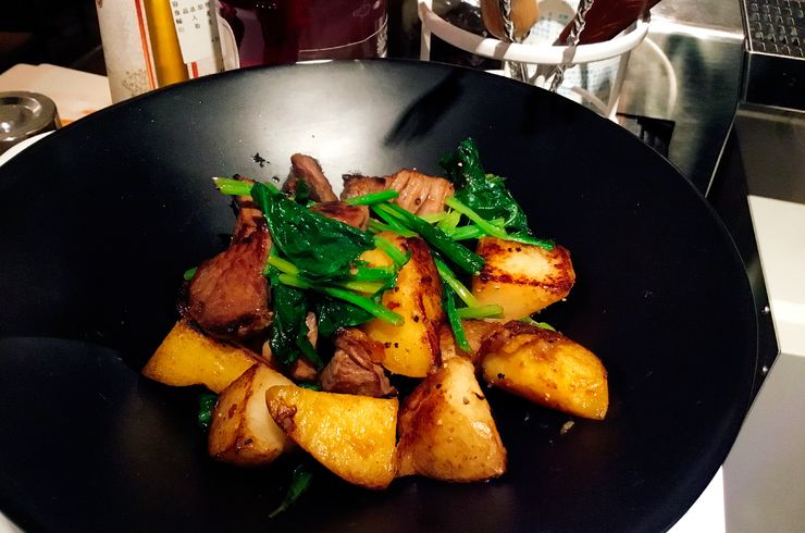 じゃがいもと牛肉