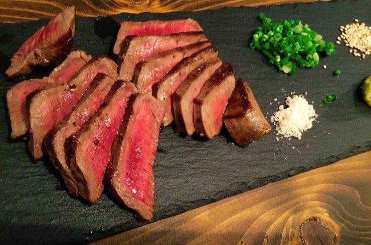 エゾジカのステーキ